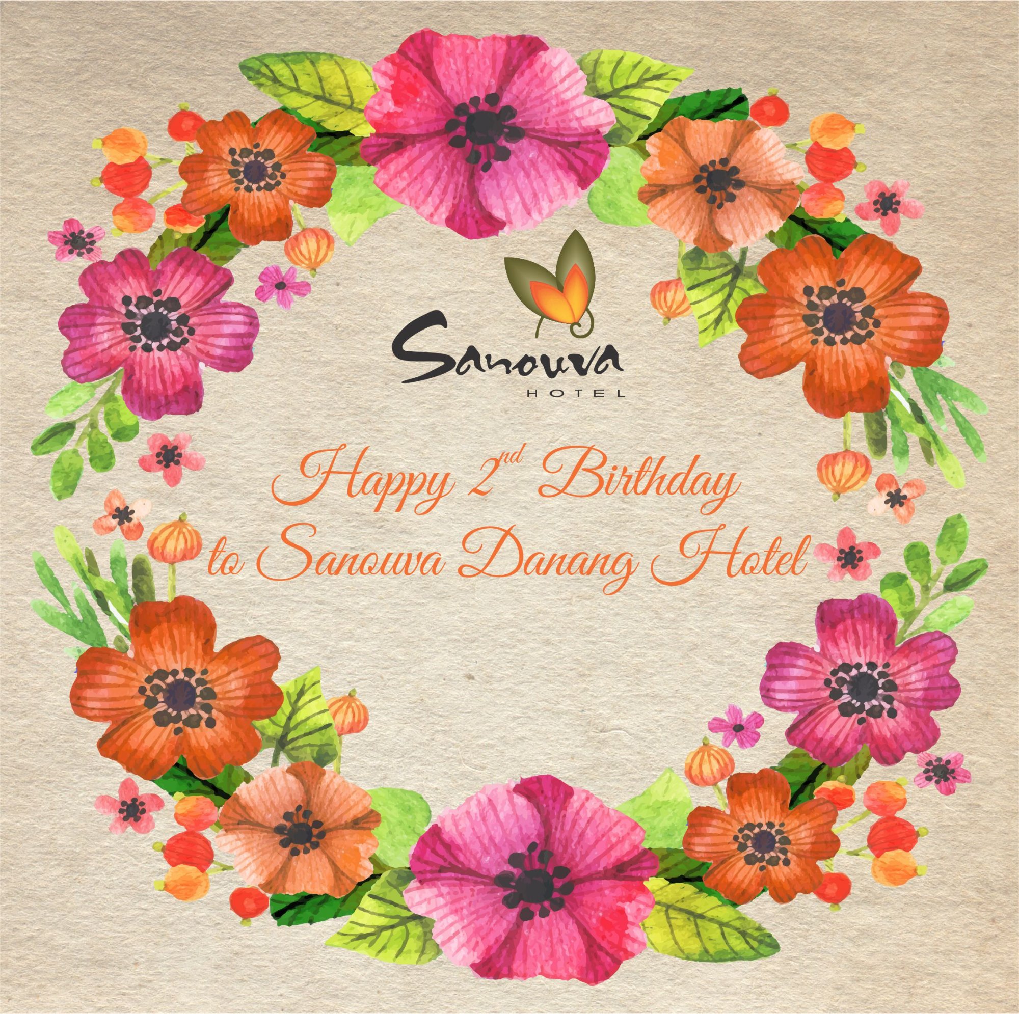 Happy 2nd birthday to Sanouva Danang Hotel
